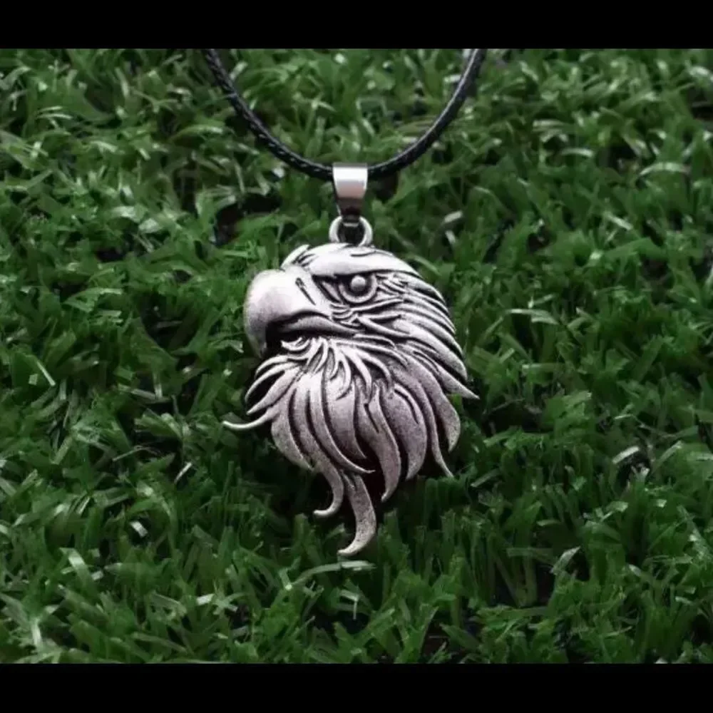Eagle Pendant with waxed Corded Chain‎